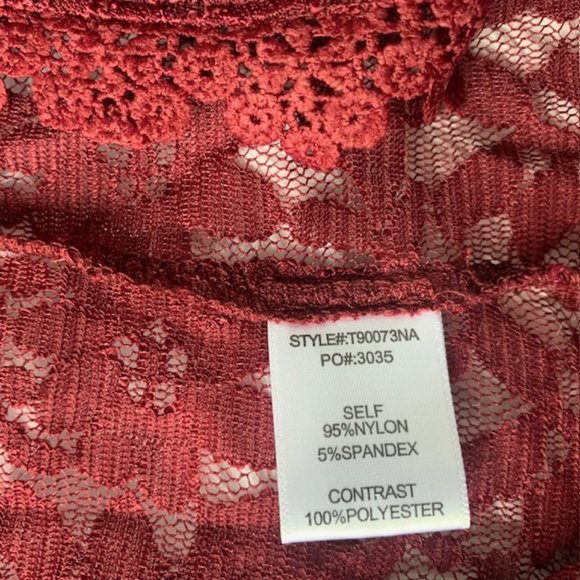Pinkblush Burgundy Lace Kimono Cargidan NWT - Picture 2 of 4